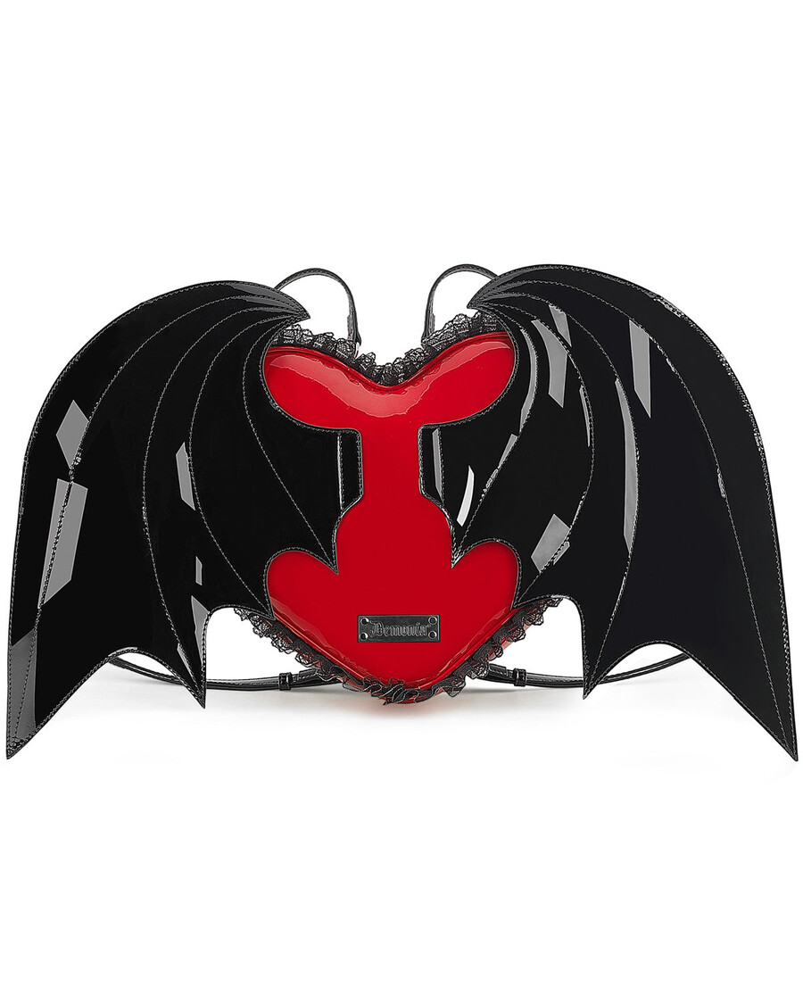 Démonie Kult Démonie Patent Srdce Batwing Batoh