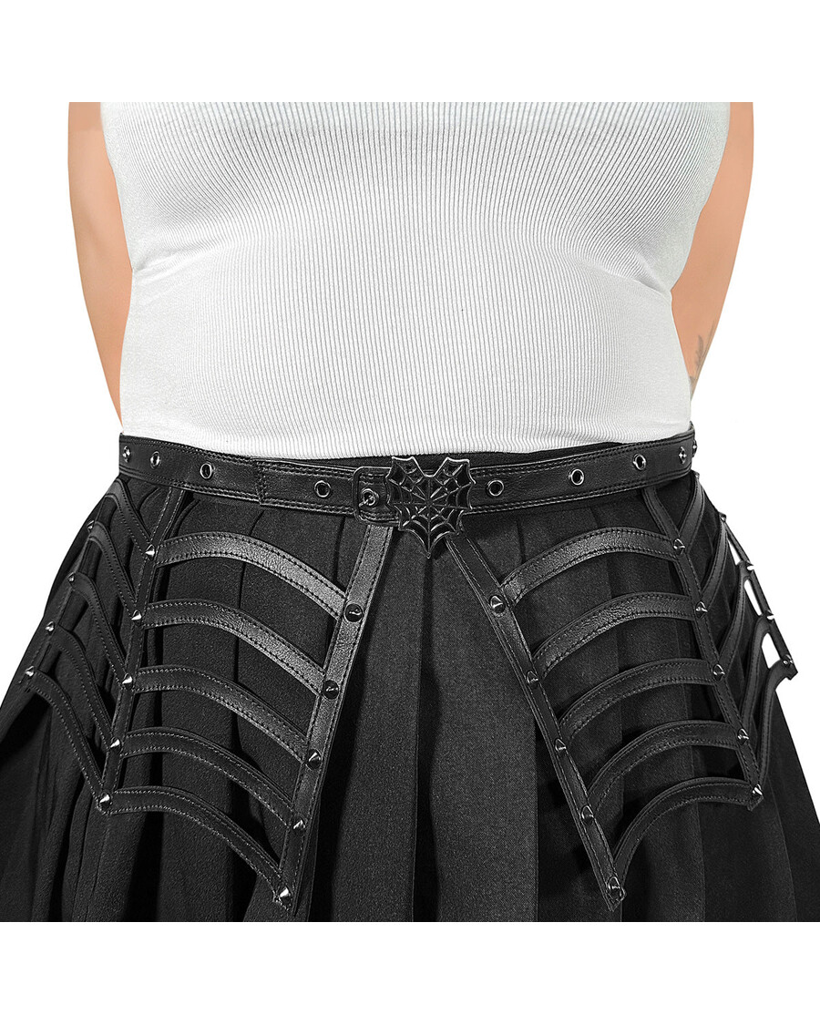 Demonia Cult Cinturón Recortado De Telaraña Demonia