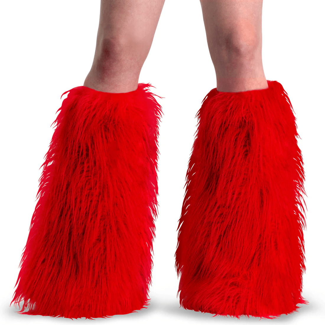 Demonia Cult Yeti-08 Red Faux Fur