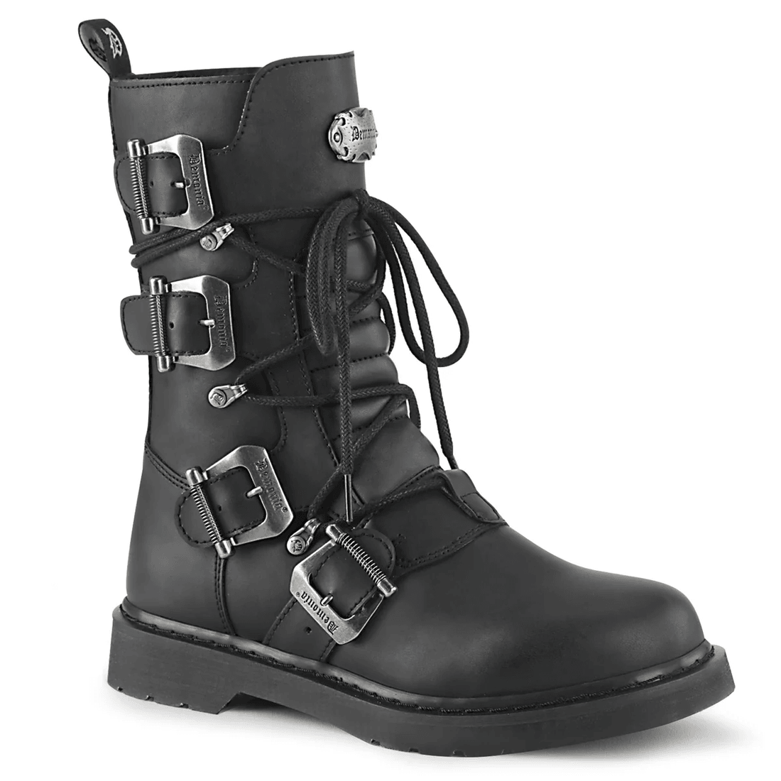 Demonia Cult Bolt-265 Black Vegan Leather