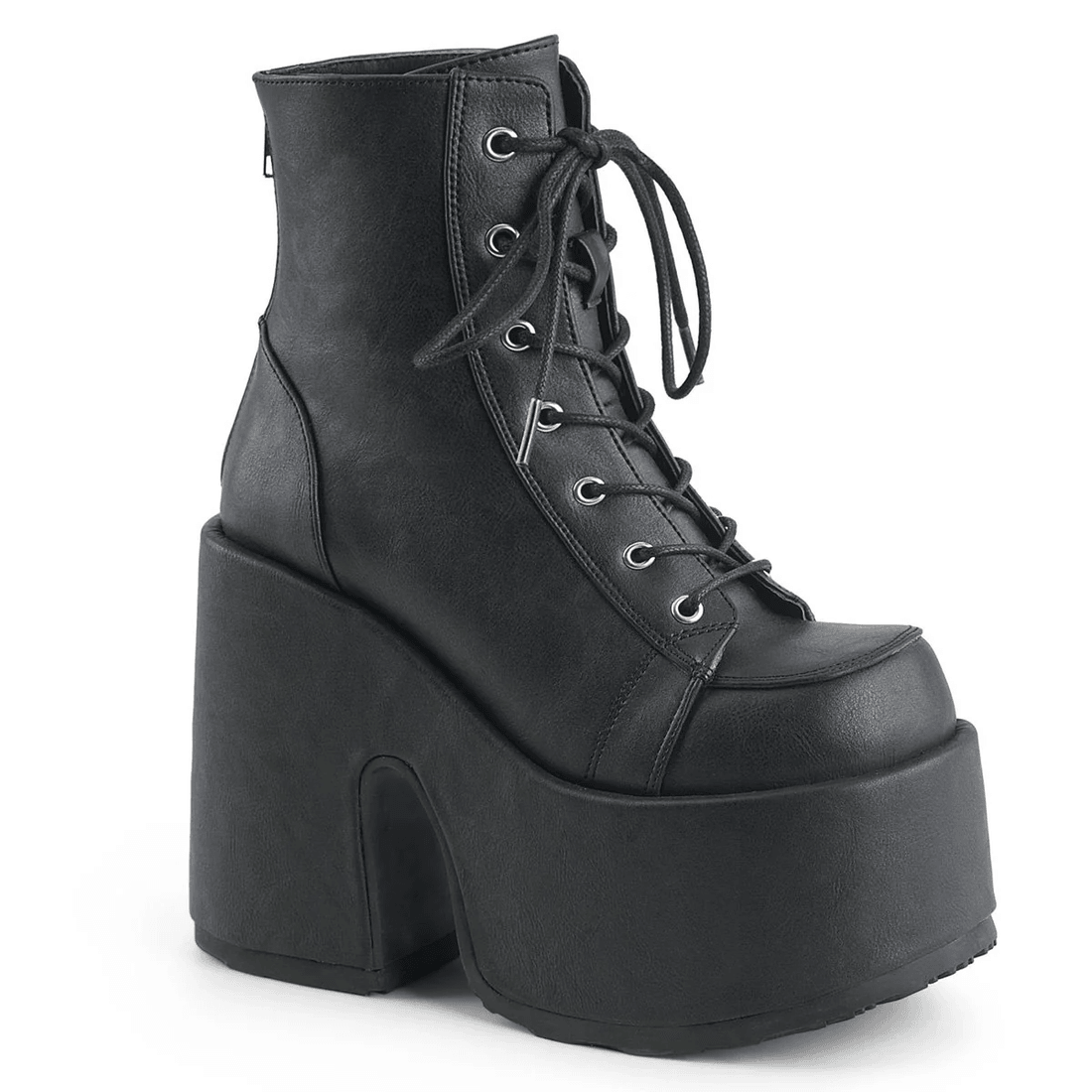Demonia Cult Camel-203 Black Vegan Leather
