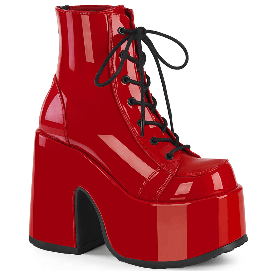 Demonia Cult Camel-203 Red Patent