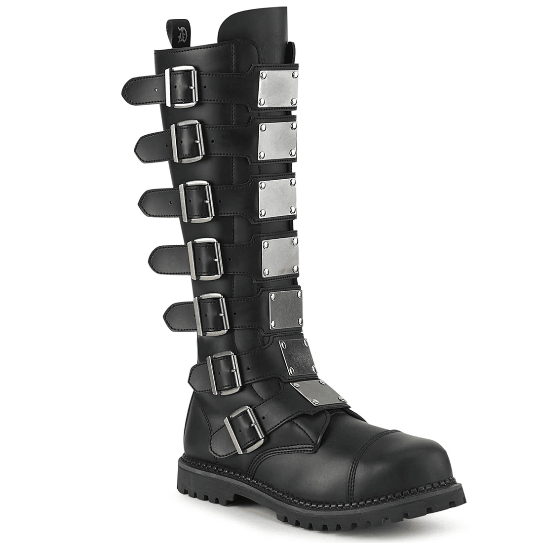 Demonia Cult Riot-21MP Black Vegan Leather