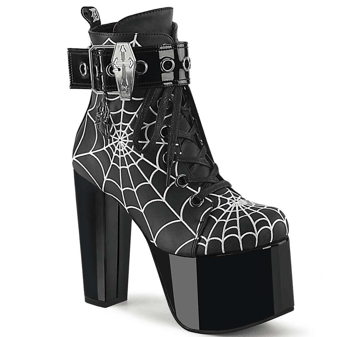 Demonia Cult Torment-51 Black Vegan Leather
