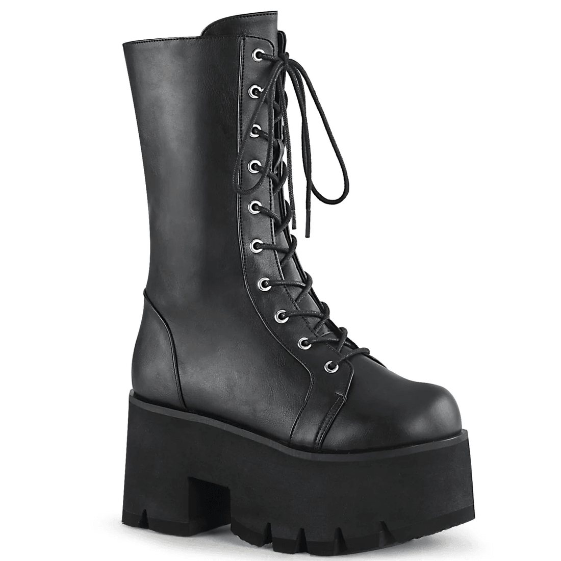Demonia Cult Ashes-105 Black Vegan Leather