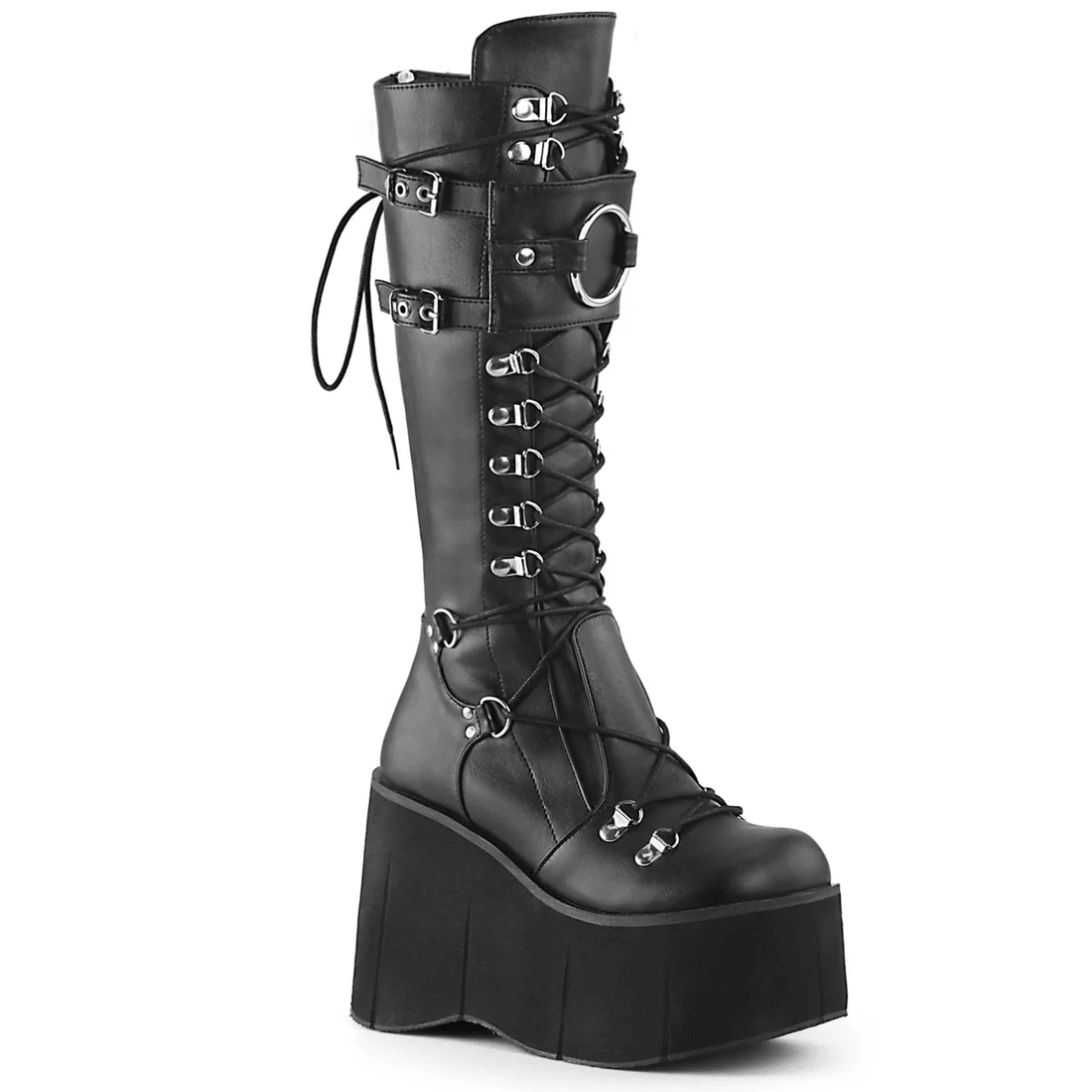 Demonia Cult Kera-200 Black Vegan Leather