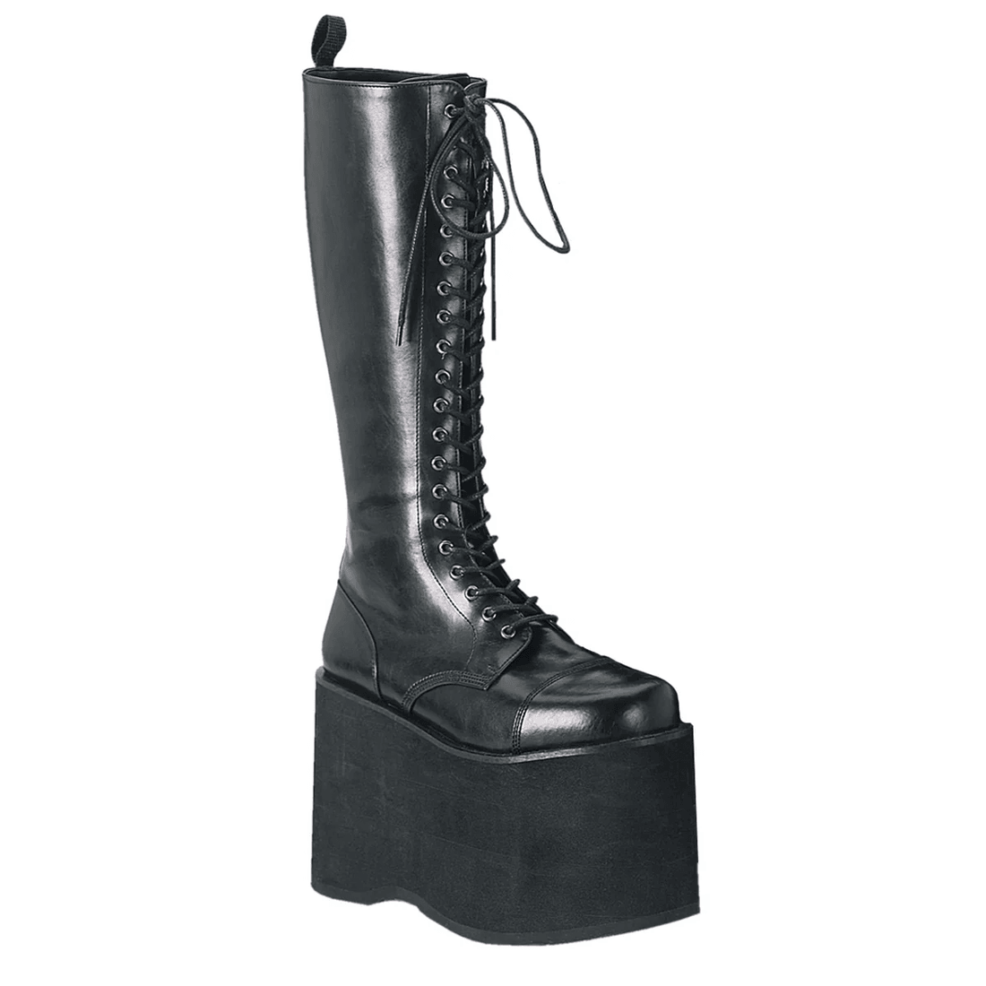 Demonia Cult Mega-602 Black Faux Leather