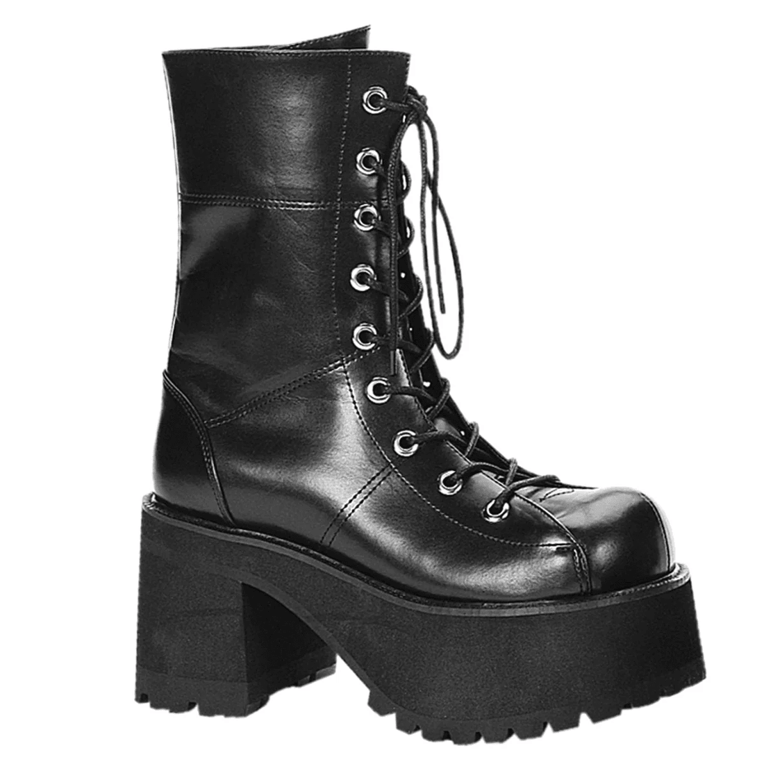 Demonia Cult Ranger-301 Black Vegan Leather