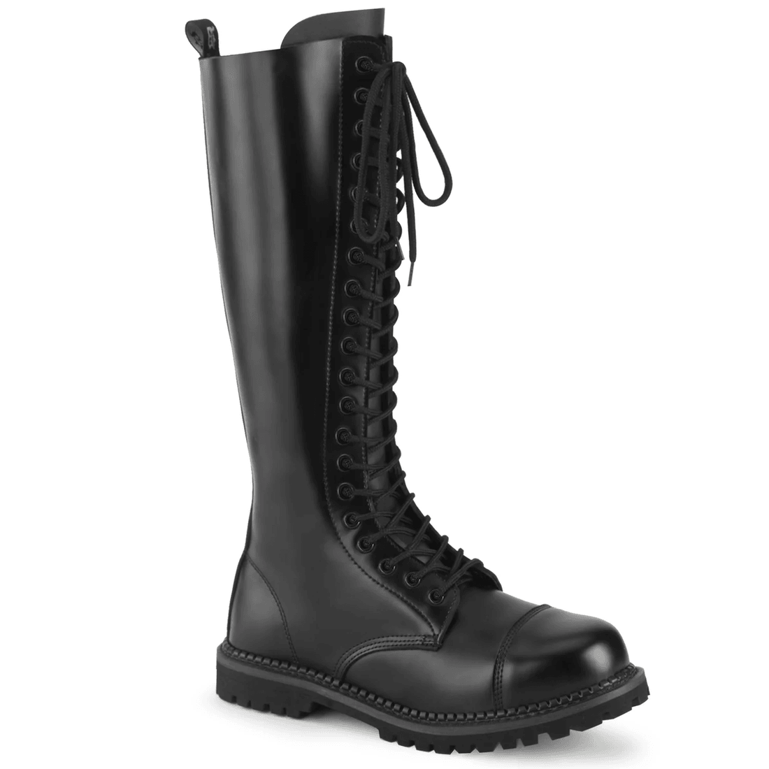 Demonia Cult Riot-20 Black Leather