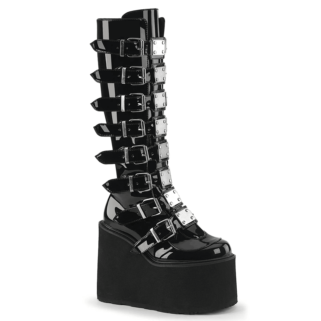 Demonia Cult Swing-815 Black Patent