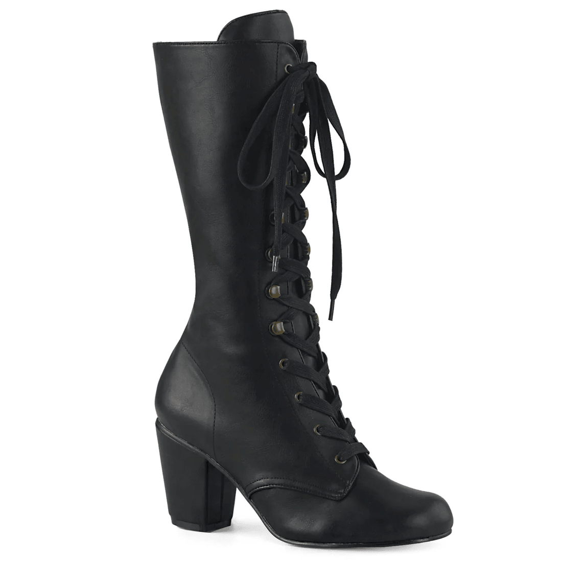 Demonia Cult Vivika-205 Black Vegan Leather