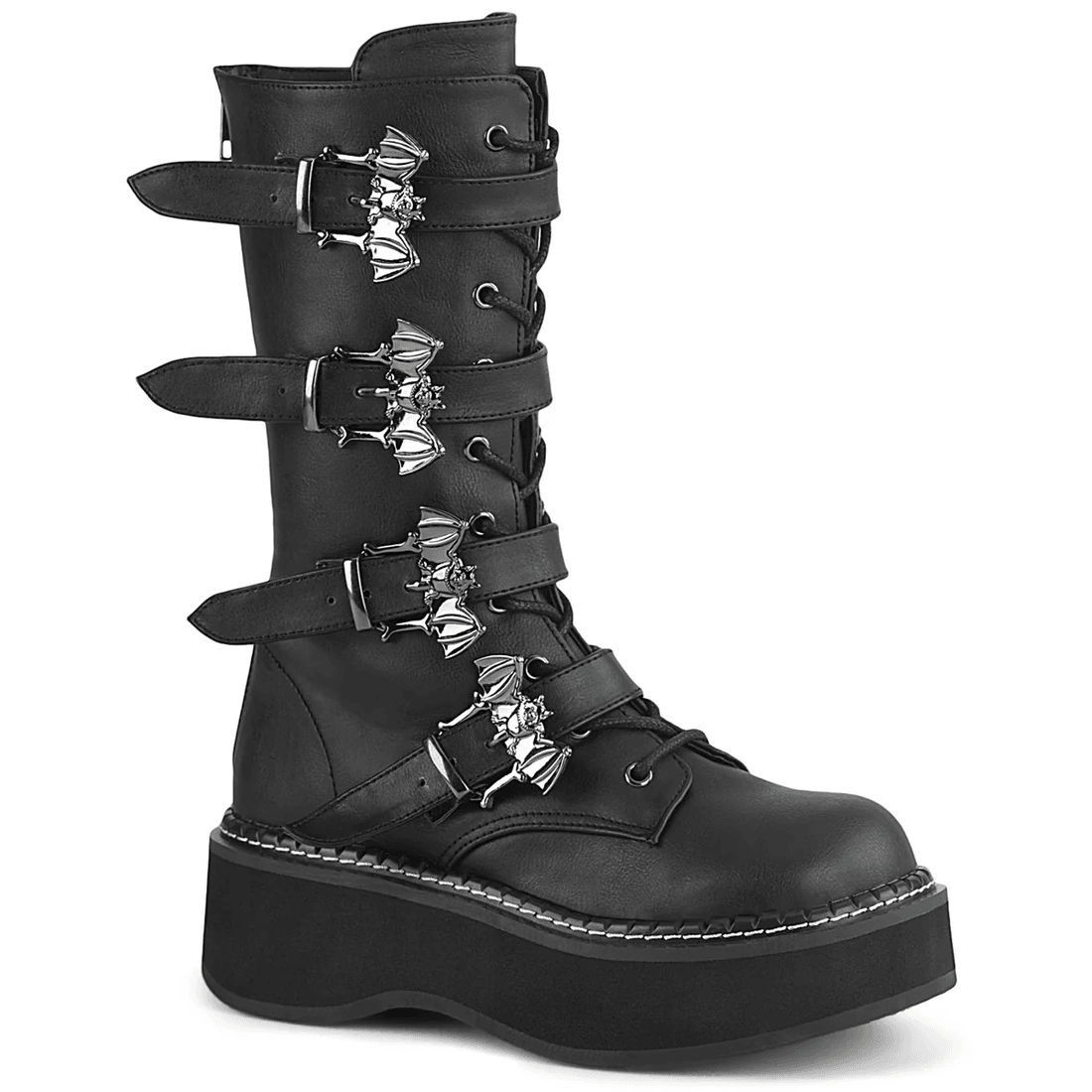 Demonia Cult Emily-322 Black Vegan Leather