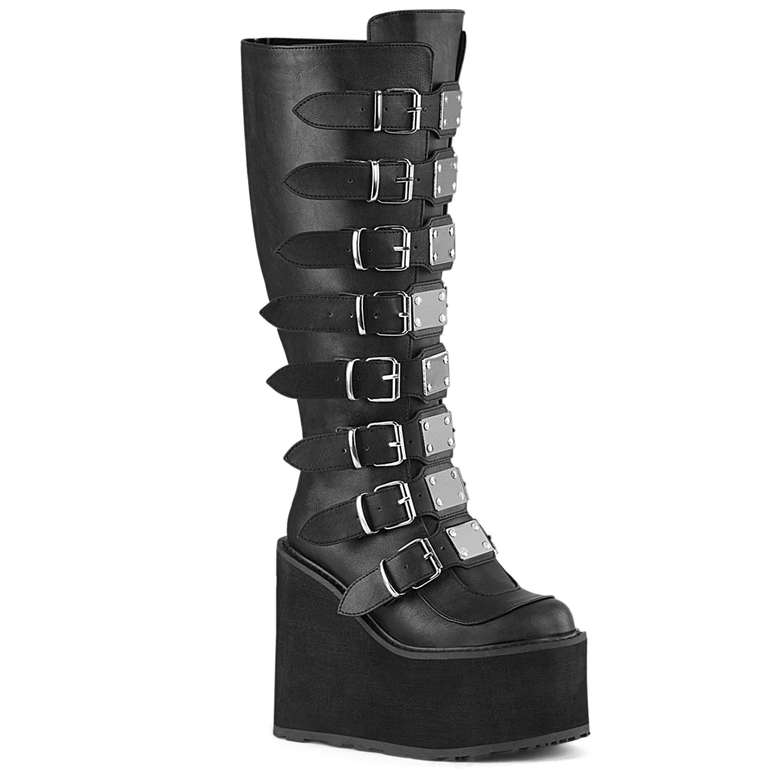 Demonia Cult Swing-815WC Black Vegan Leather