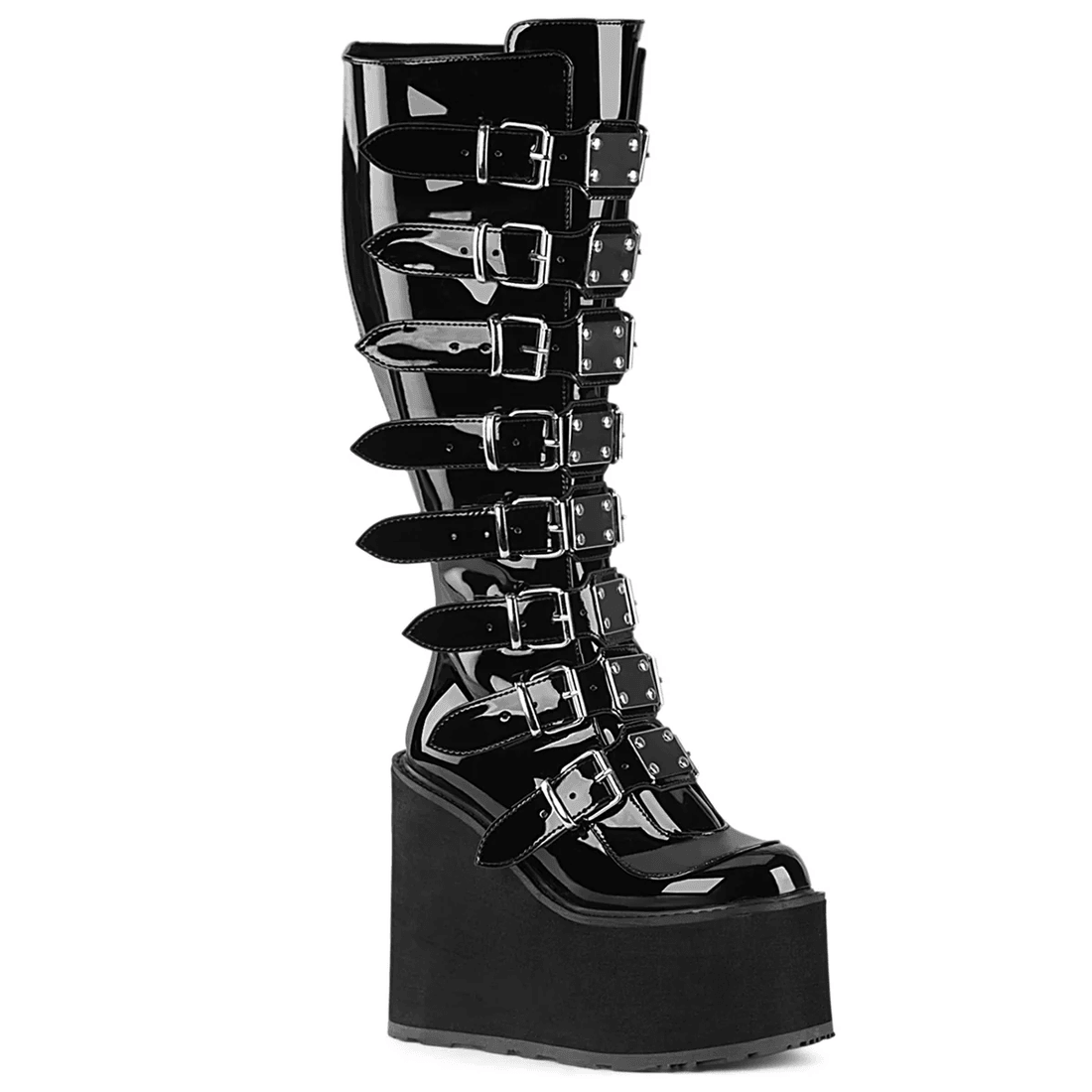 Demonia Cult Swing-815WC Black Patent
