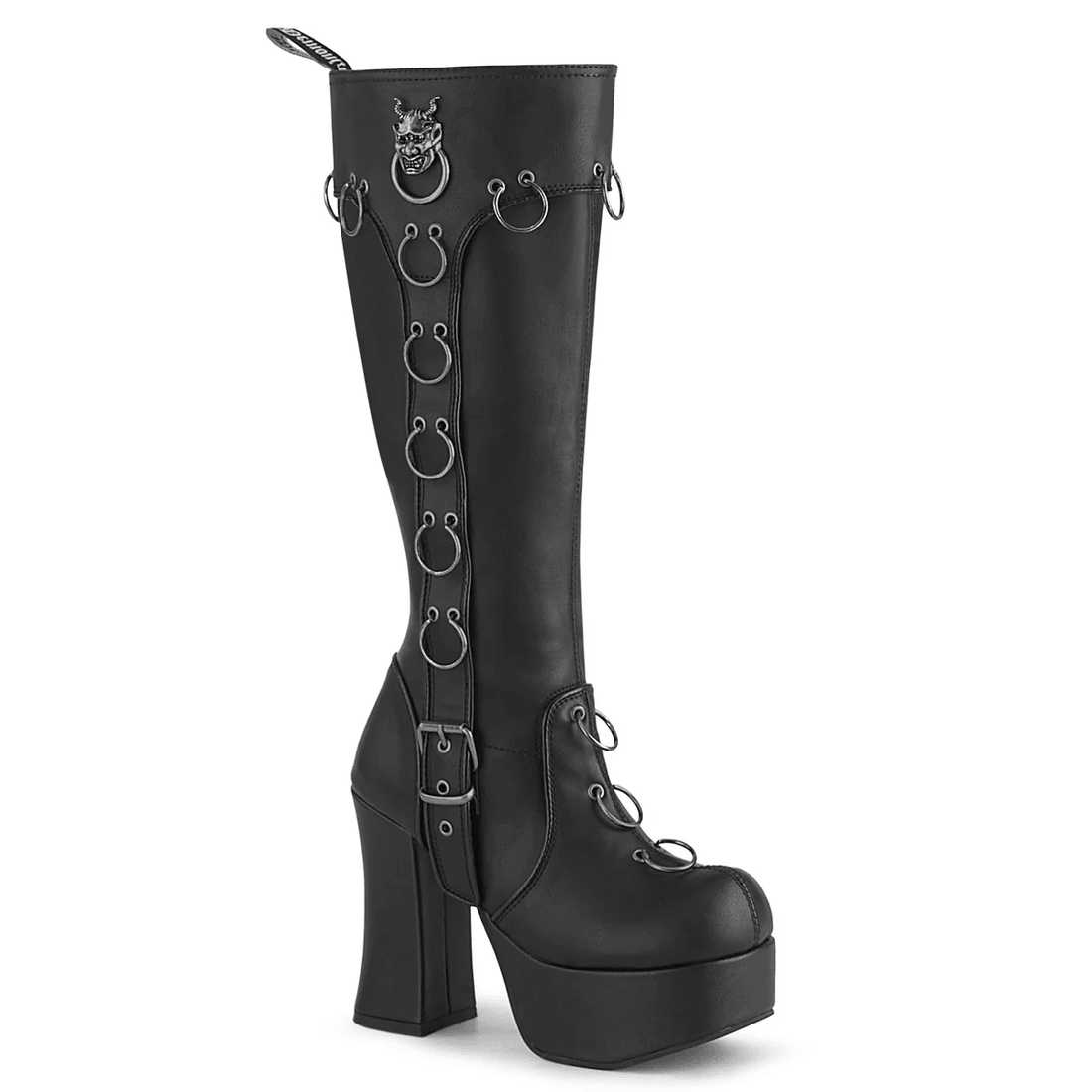 Demonia Cult Charade-211 Black Vegan Leather