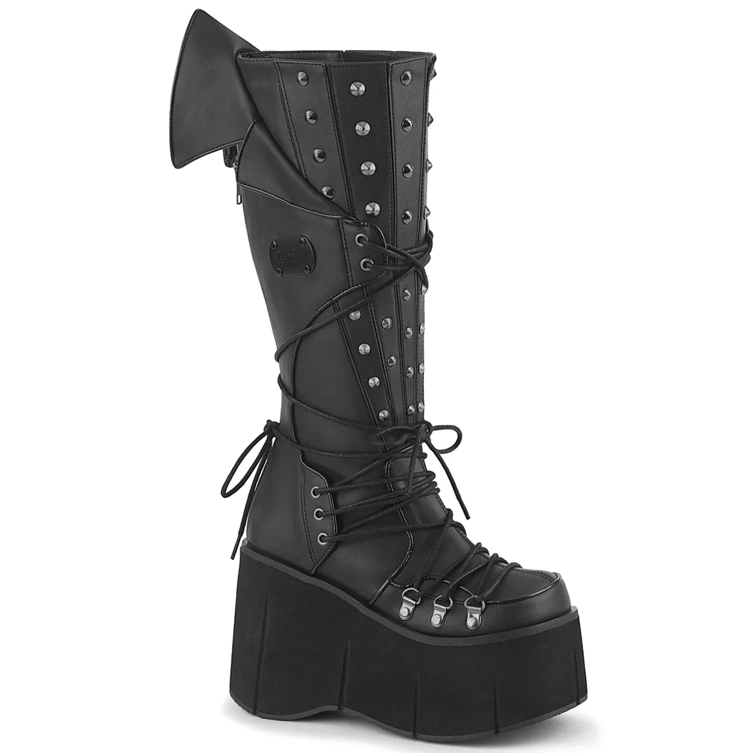 Demonia Cult Kera-203 Black Vegan Leather