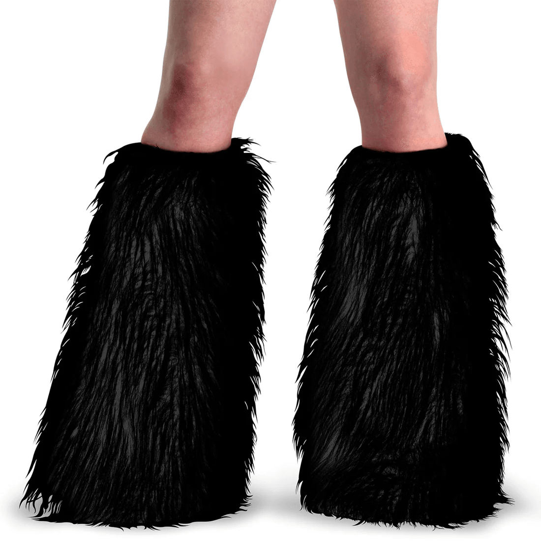 Demonia Cult Yeti-08 Black Faux Fur