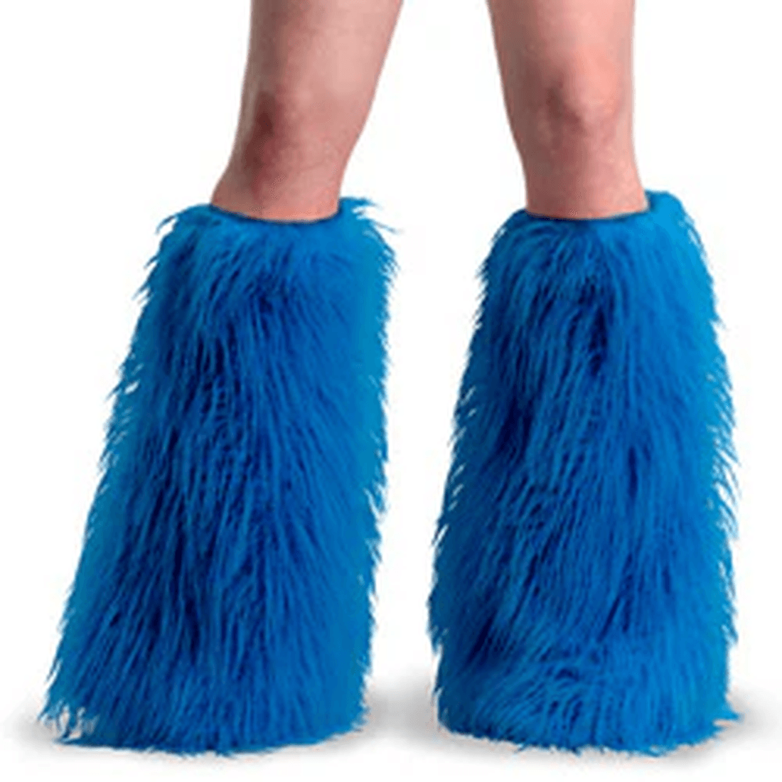 Demonia Cult Yeti-08 Blue Faux Fur