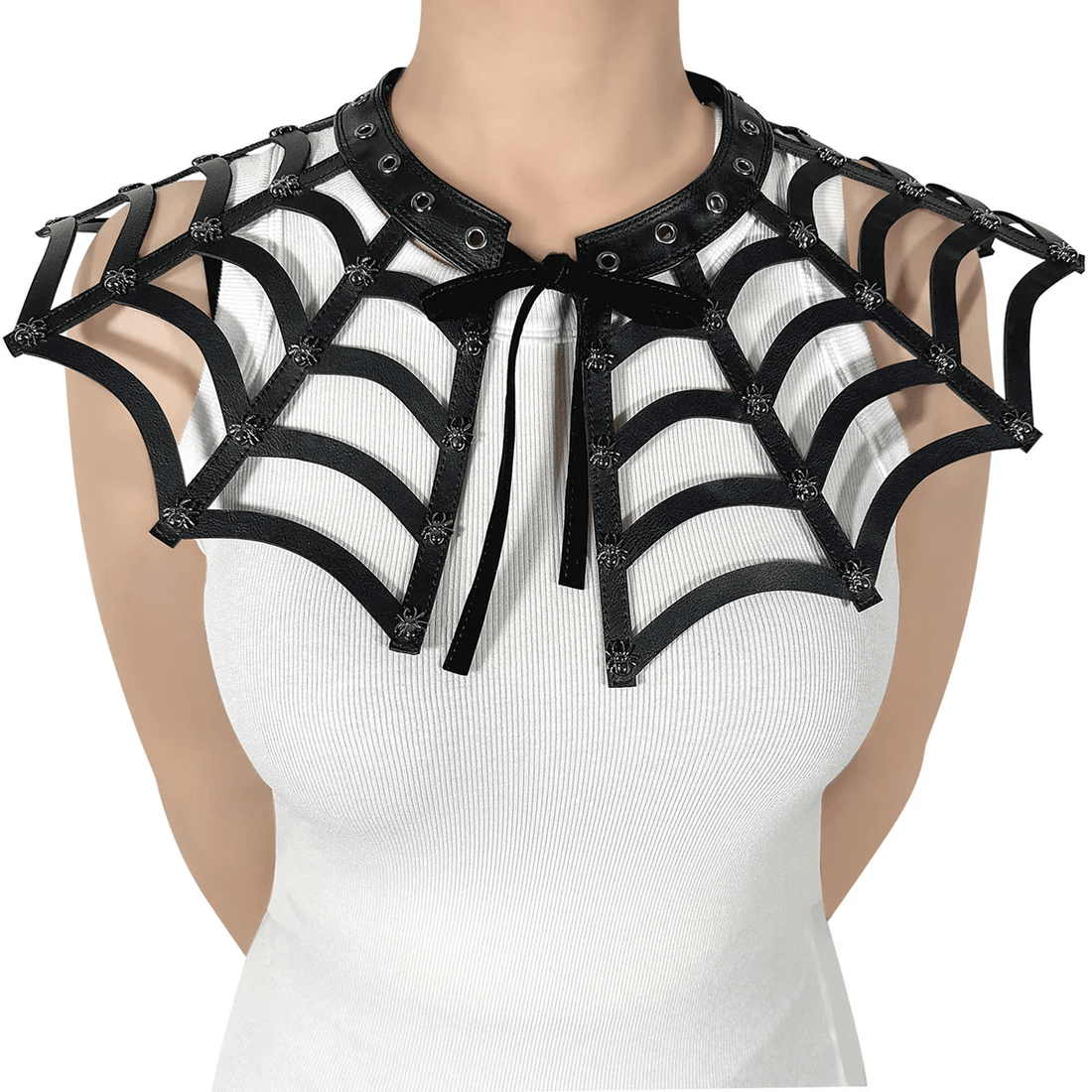 Demonia Cult Demonia Spiderweb Cutout Collar