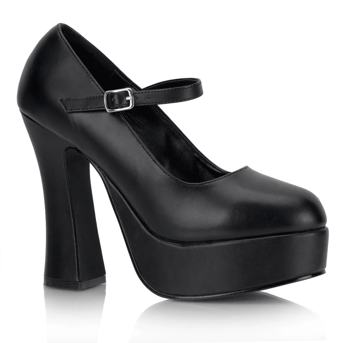 Demonia Cult Dolly-50 Black Vegan Leather