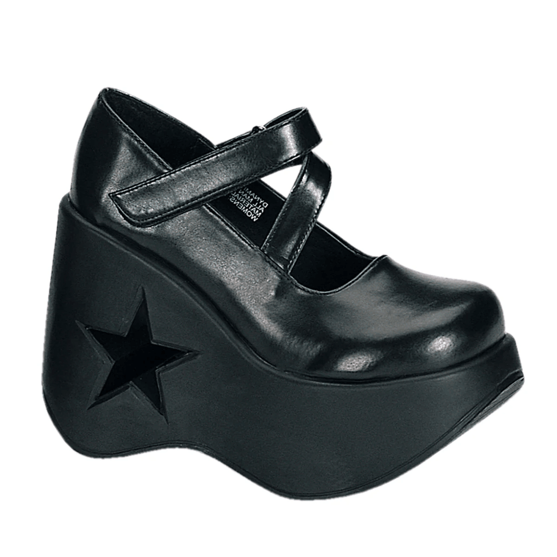 Demonia Cult Dynamite-03 Black Vegan Leather