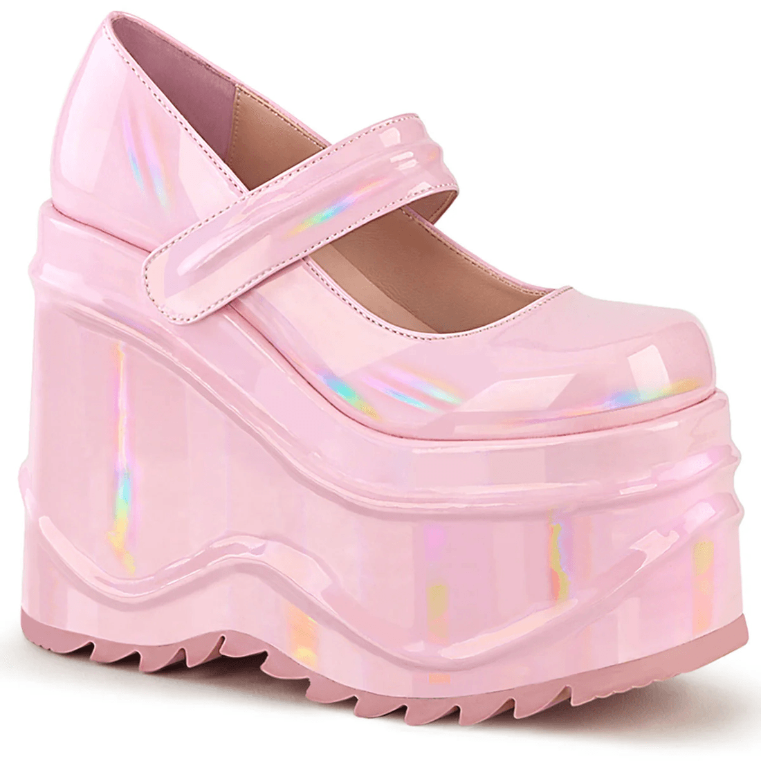 Demonia Cult Wave-32 Baby Pink Hologram