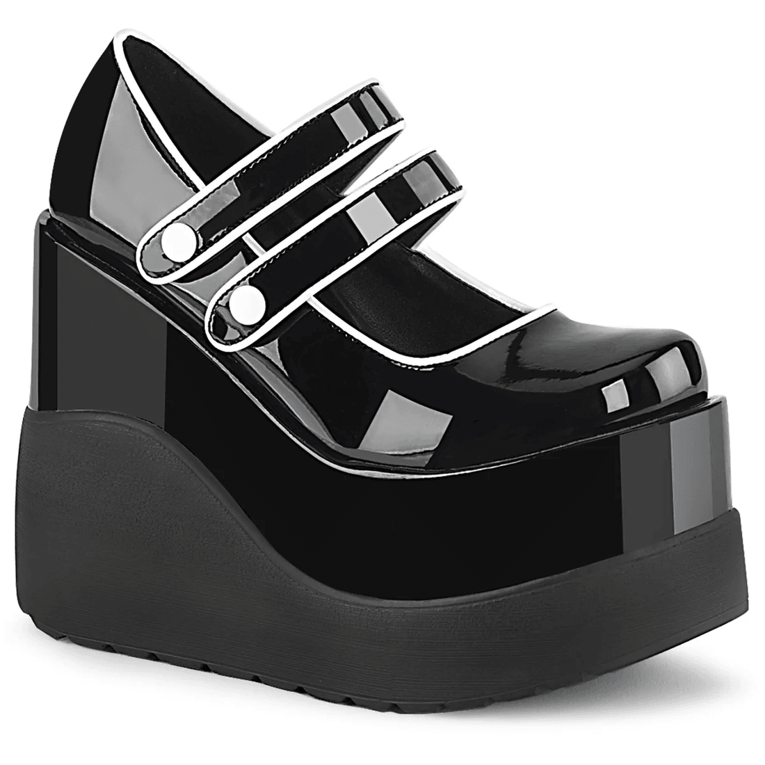 Demonia Cult Void-37 Black Patent