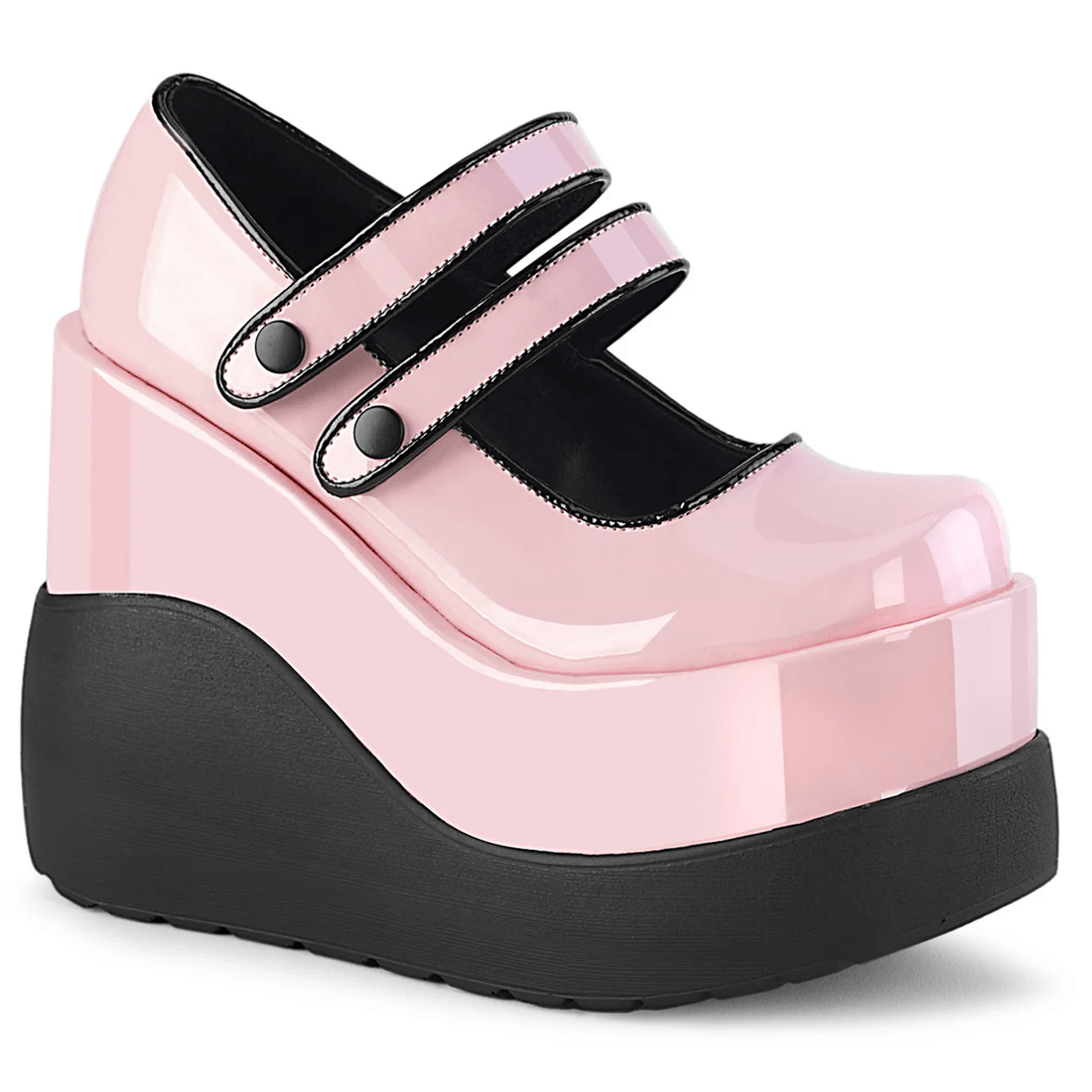 Demonia Cult Void-37 Baby Pink Patent