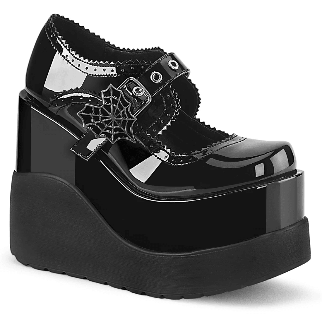 Demonia Cult Void-38 Black Patent