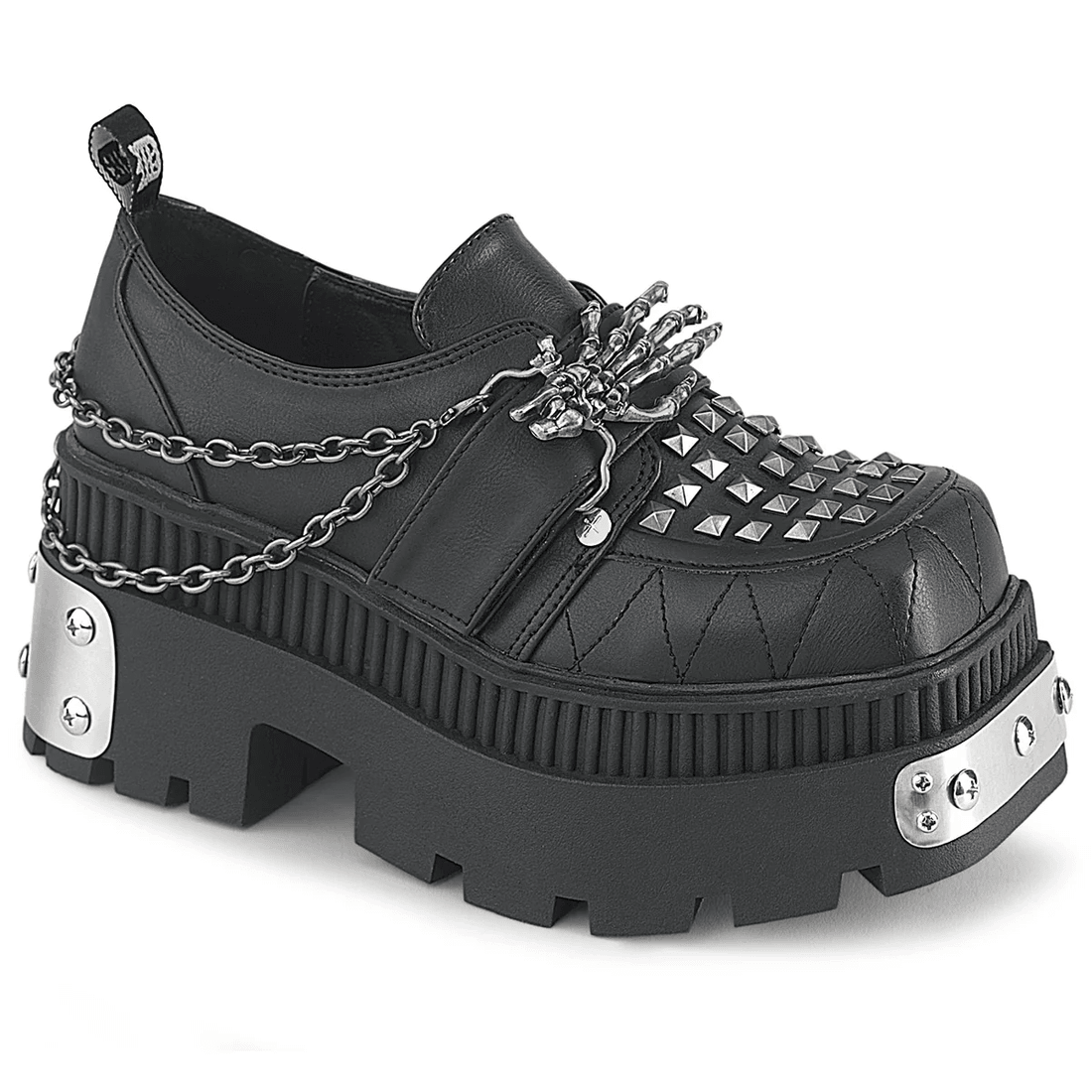 Demonia Cult Wrath-42 Black Vegan Leather