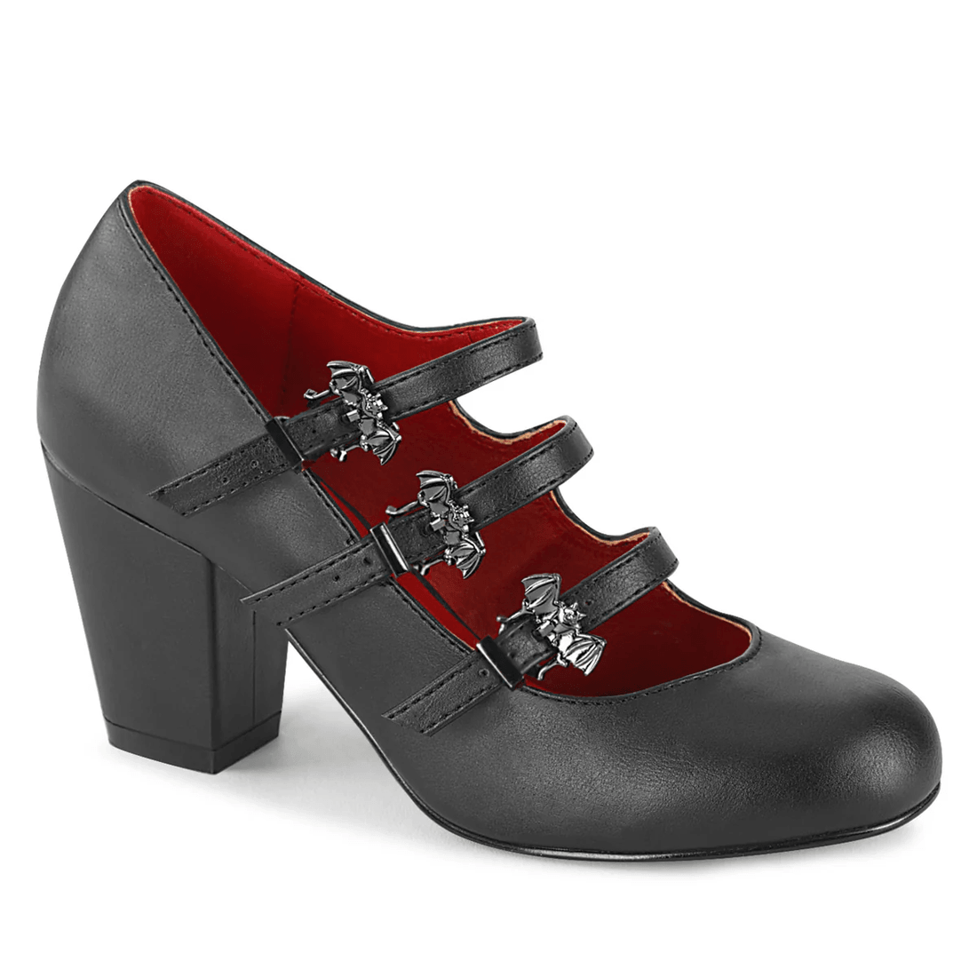 Demonia Cult Vivika-38 Black Vegan Leather