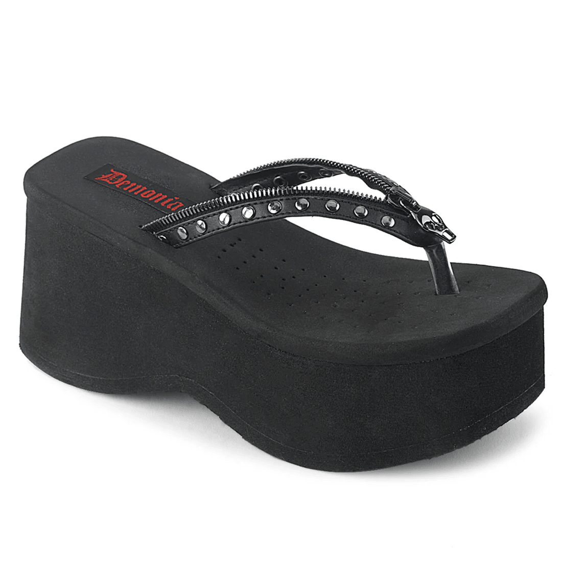 Demonia Cult Funn-33 Black Vegan Leather