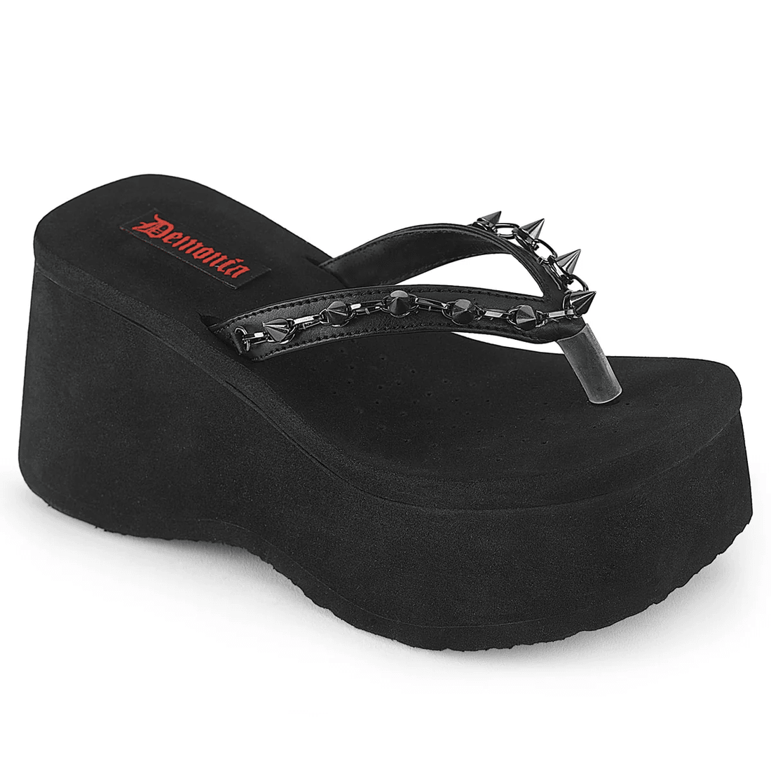Demonia Cult Funn-35 Black Vegan Leather