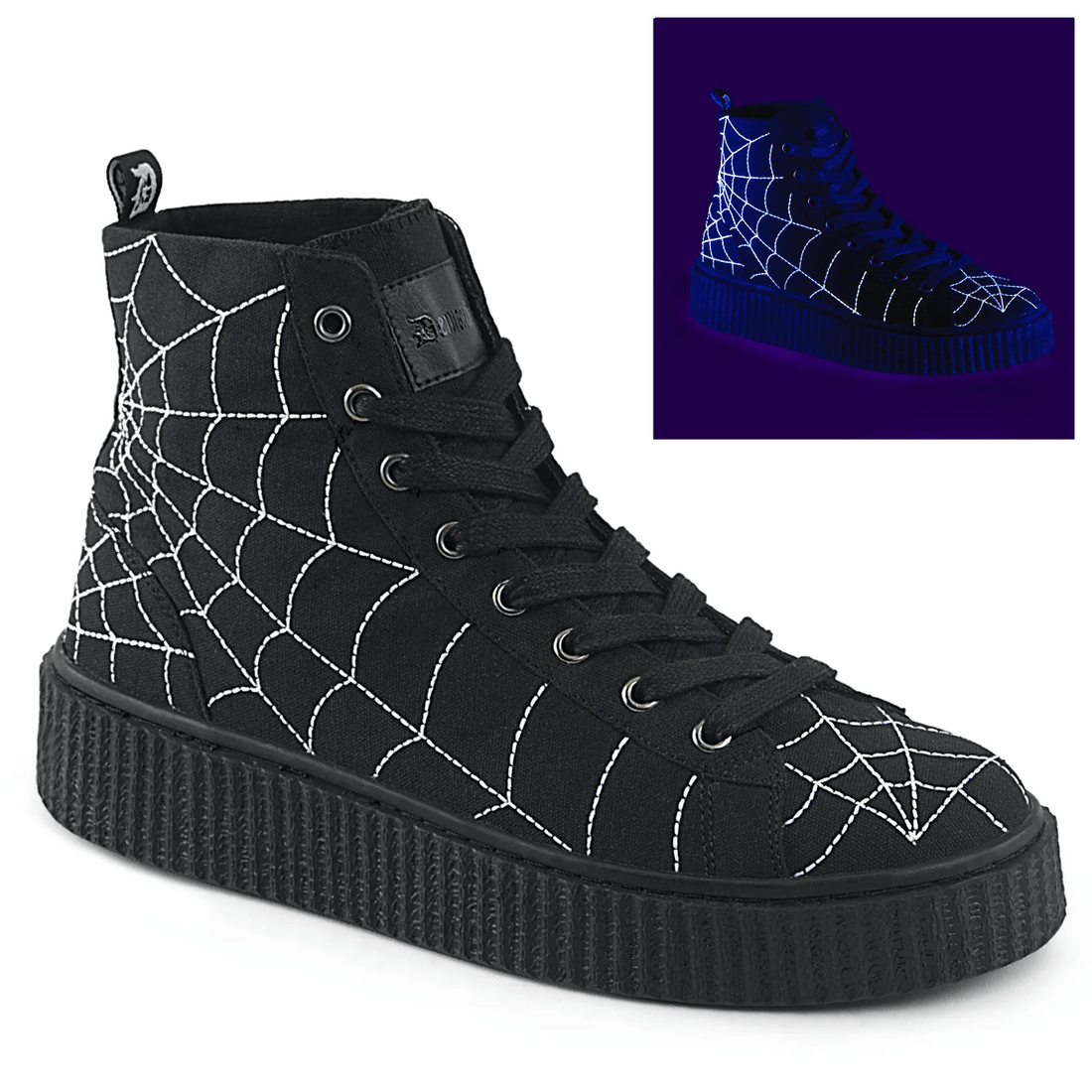 Demonia Cult Sneeker-250 Black Canvas