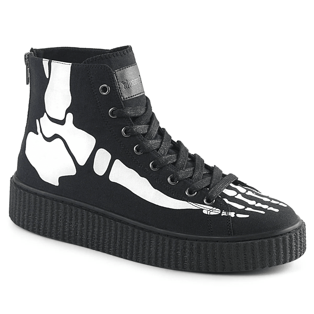 Demonia Cult Sneeker-252 Black Canvas